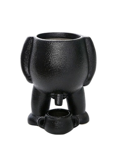 Novahub Komik Reçine Komik Saksı Yaratıcı İşeme Kabı Şekli Drenaj Delikli Saksılar Ev Ofis Dekoru İçin Figür Vazolar