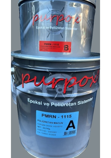 Purpox PU 1115/A Tekne Macunu Meges Takım 25 KG 10/1 Karışım