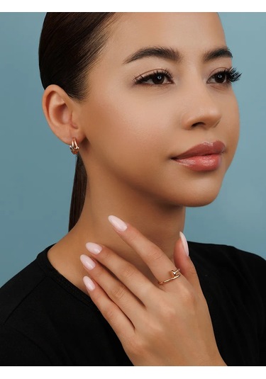 Veronika Kadın Yüzüğü Geniş 925 Ayar Gümüş Çivi 259933387 Altın