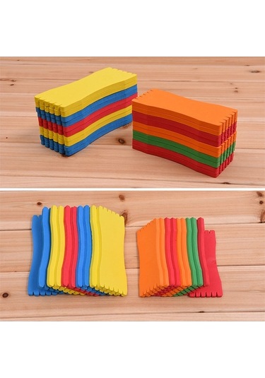 Novahub Köpük Materyal, Hızlı Kur, 30 Renk Balıkçılık İpi Sarım Tahtası 30 Adet Karışık Renk