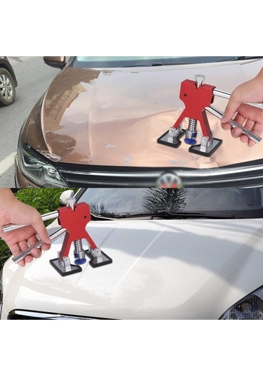 Pazly Otomobil Çukurları Çıkarma Aleti - Paslanmaz Çelik, 18 Adet Tamir Tabanı, Pratik