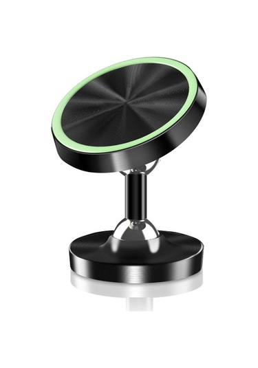 Metal Çift Top Kafası 360 Derece Dönen Araba Manyetik Telefon Tutucu Standı Braketi -