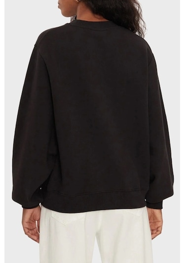 Ck Jeans Chenılle Monologo Crewneck Siyah