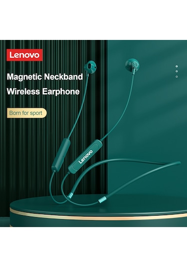 Lenovo Sh1 Kablosuz Kulaklık Bluetooth 5.0 Kulaklık Ipx5 Su Geçirmez Mıknatıslı Boyun Bandı Spor Kulaklık Mikrofonlu