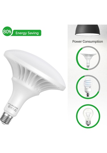 Andoer 150 W Led Ampul Fotoğrafçılık Lamba Ampul 2700k-6500k Beyaz Beyaz