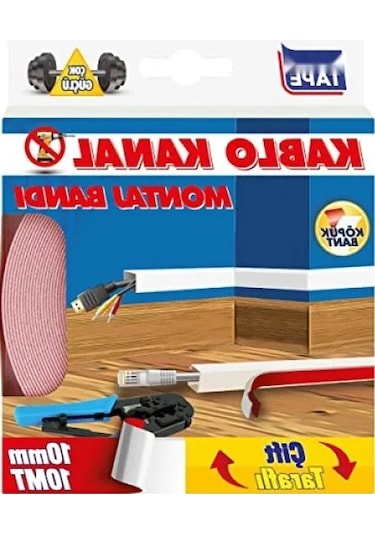 10 Mm Eninde Kablo Kanal Montaj Bandı, 10 Mt