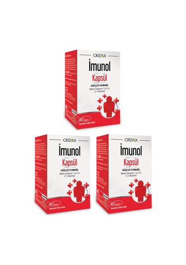 Orzax Imunol 40 Kapsül 3 Adet