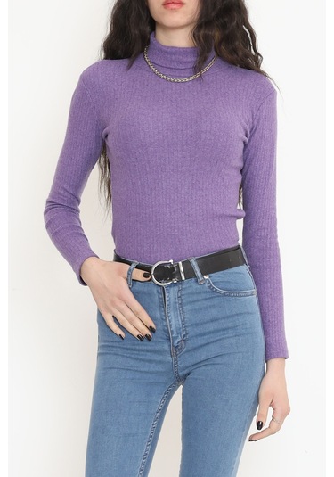 Buyers Butik - Balıkçı Yaka Body Mor - 8338.1567. 001