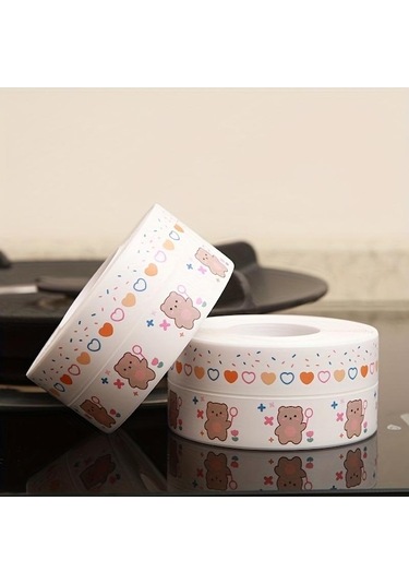 1 Rulo Karikatür Kalafat Şerit, Dekoratif Kendinden Yapışkanlı Kalafat Bant, Sızdırmazlık Bandı, Mutfak Tezgahı Mastikler 56672329 Diğer