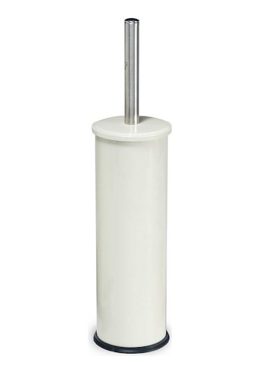 Zethome Beyaz Dörtlü Banyo Seti (çöp Kovası-fırça-sabunluk-diş Fı Beyaz