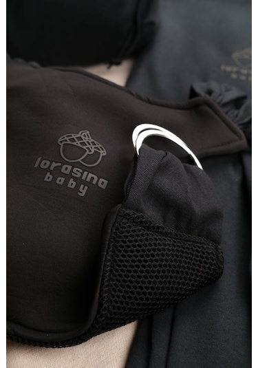 Sırt Destekli Ayarlanabilen Sling, Taşıma Şalı, Ana Kucağı Siyah