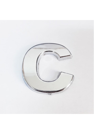 Cemax C Harfi 3,75 Cm Krom Yapışkanlı (200516721)