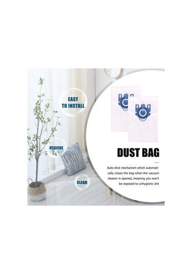 Moly Miele Gn 3d Elektrikli Süpürge Komple C3, S800, S2 İçin 10 Adet Beyaz+mavi Toz Torbası