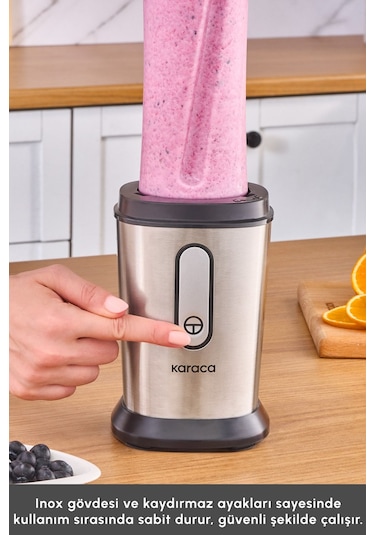 Karaca Smooth And Crush 500 W Personal Kişisel Smoothie Blender