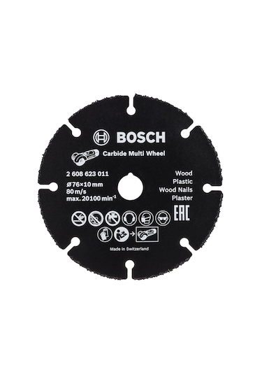 BOSCH Carpide Multi Whell Çok Amaçlı Elmas Kesici Disk 76 mm (2608901196)