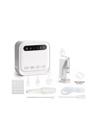 Yenidoğanlara Usb Uç Silikon Seviye Sesli, Şarjlı, Moveevo Fırça Emiş, Elektrikli Düşük Burun Bebek Aspiratörü 3 3 + Wg - 6'lı