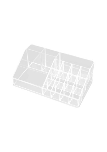 Suntek Akrilik Kozmetik Saklama Kutusu Şişeler Için 16-ızgara Şeffaf