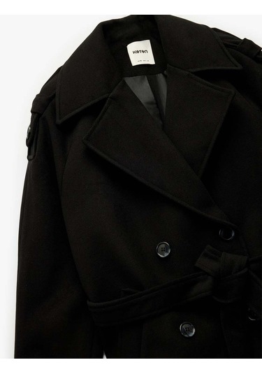 Koton Siyah Kadın Kaban 6wak00117ew Siyah