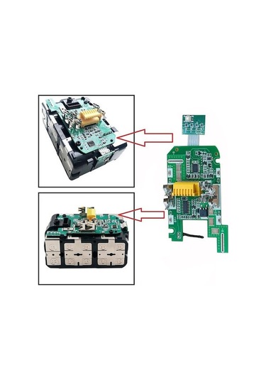 Hombey Makita 18v Bl1830 Batarya İçin Pcb Devre Kartı, Şarj Koruma Ve Akım Kontrol Fonksiyonu, Pil Güç Gösterici