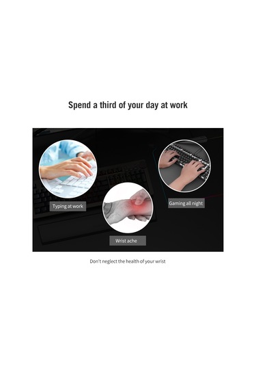 Geeksen "84/87 Tuşlu Klavye Bilek Desteği - Ergonomik, Nefes Alabilir Pu Deri, Uzun Süreli Kullanım İçin Rahat"