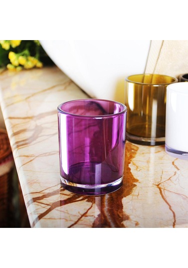 Suntek 4x Losyon Dispenser Bardak Diş Fırçası Tutucu Seti Mor