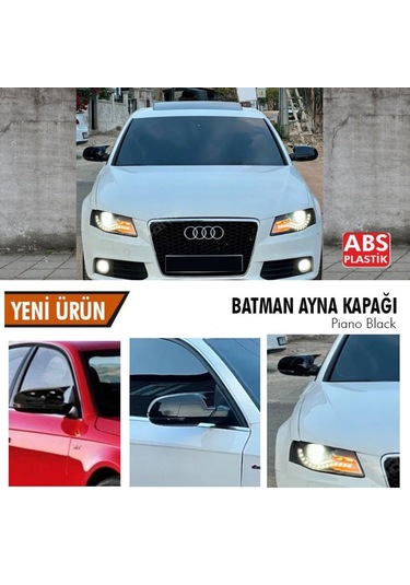 Audi A4 Yarasa Ayna Kapağı Batman Parlak Siyah Piano Black 2008-2012