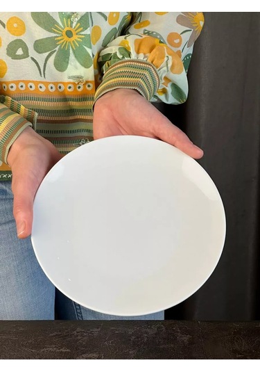 Gural Porselen 20 Cm Kemik Porseleni Tatlı Tabağı 253225892 Beyaz