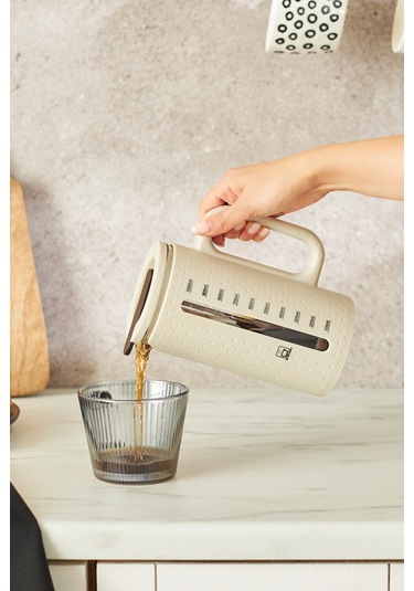 Karaca Vini French Press 1000 Ml Krem Krem