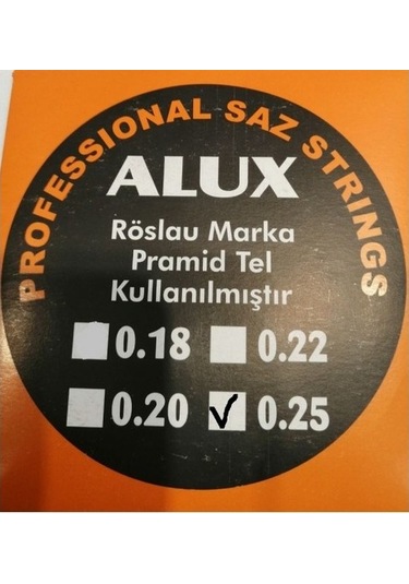 Alux 0,25 Röslau Pyramid Saz Teli ( Divan Sazları İçin)