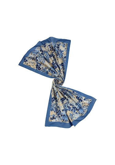 Mim Eşarp Emproyal Proline Benekli Şal 70x185 Cm - İndigo