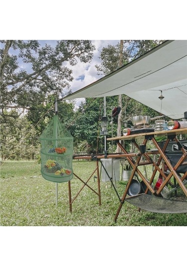 Wondernest Yeşil Örgü Nefes Kurutma Kurutma Katmanlar Jialan Çanak Balık Asılı 3 Tq Yeşil