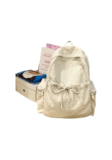 Szypzstore Sırt Çantası Seyahat Çok Yönlü Sırt Çantası Hafif Büyük Kapasiteli Öğrenci Okul Çantası Çin Ve Üniversite Zj8rı2 Bej