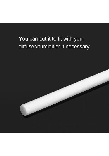 Youtek Nebulizatör/ıslaklık İçin Değiştirilebilir Pamuk Filtre Sapları - 8mm Çap X 115mm Uzunluk, 20 Adet, 3-4 Aylık Kullanım Süresi, Kolay Kurulum