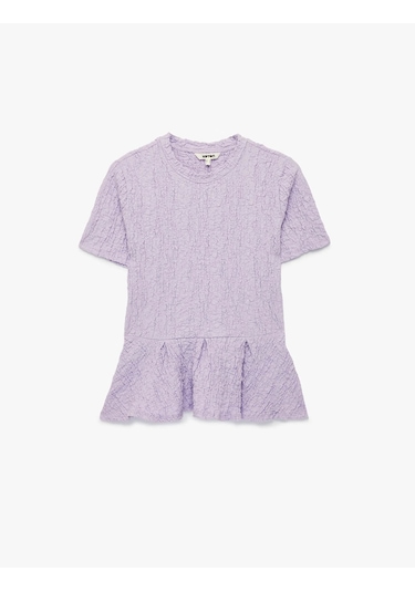 Koton Peplum Lila Kadın Bluz 6sak70020uk Lila