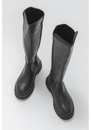 Luvishoes Shadow Siyah Kadın Çizme Siyah