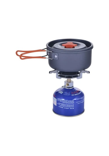 Zilinn Rüzgar Geçirmez Kamp Gaz Sobası Taşınabilir Katlanabilir Sırt Çantası Elektronik Soba Kafası Açık Hava Yemek Pişirme Piknik Yürüyüş Dağcılık Kamp Gümüş