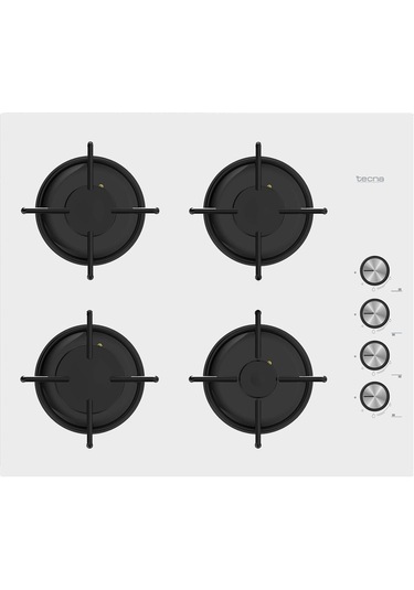 Tecna 8451 Beyaz Cam Ankastre Ocak