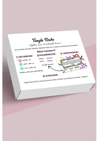 Dükkan Design Çiftler İçin Tingle Date Oyun Kartları