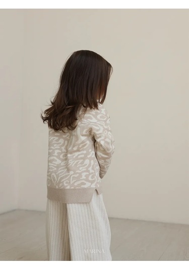 Marına Textıle Leopar Desenli Örgü Kazak 245549055 Bej