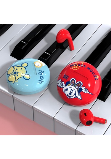 Skycity Disney Lk02 Bluetooth 5.1 Kulak İçi Kulaklık, Hıfı Ses Kalitesi, Spor İçin Uygun, Type-c Şarj Kutusu Ve Mikrofonlu Beyaz