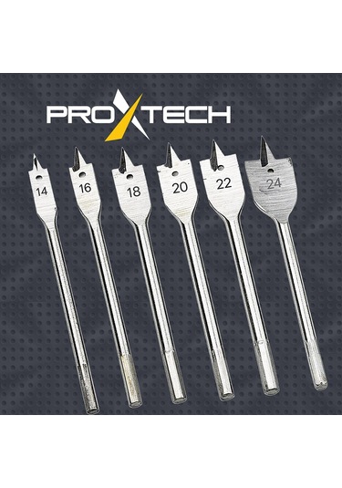 Proxtech Yüksek Kalite 6 Parça Hex Yaprak Matkap Ucu Takımı Keleb