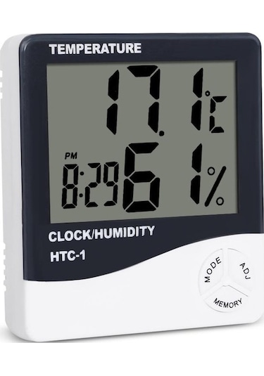 Didadodo Oda Lcd Elektronik Dijital Sıcaklık Nem Ölçer Termometre Higrometre Hava İstasyonu Htc-1