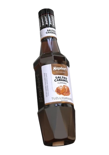 Saphori Tuzlu Karamel Aromalı Kokteyl Şurubu Tuzlu Karamel Şurubu 700 Ml