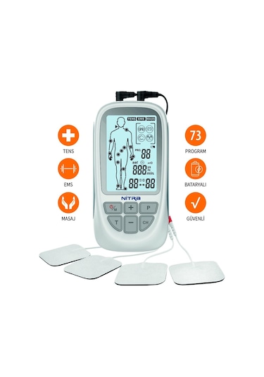 Roovjoy Şarj Edilebilir Bataryalı Tens Ems Masaj Cihazı Aleti