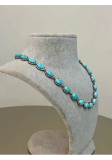 Turkuaz Elmas Kolye 173