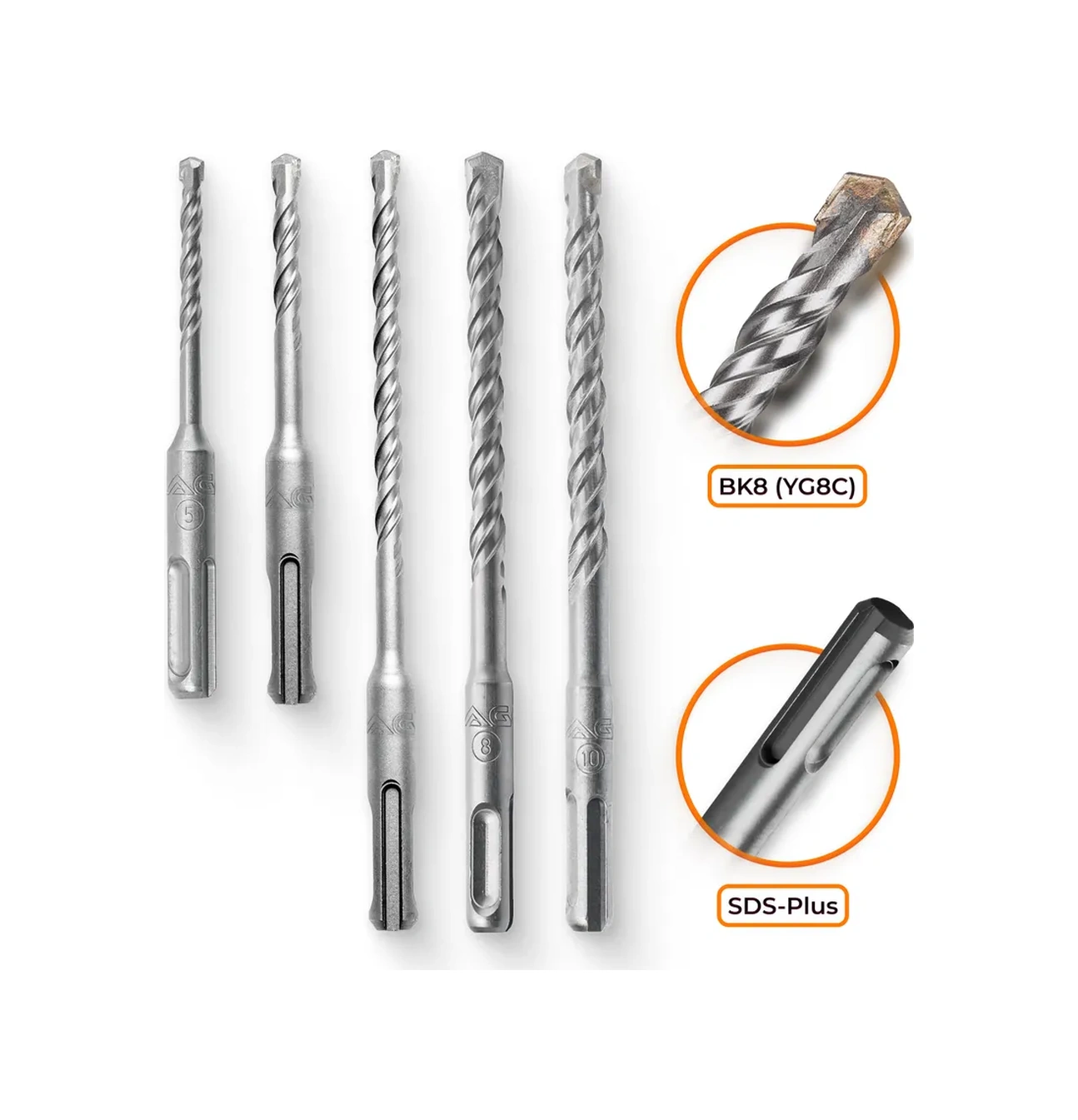 Rage Beton Matkap Ucu Seti 5,6x110, 6,8,10x160 Sds-plus 259328470