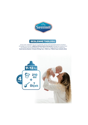 Senımıl 3 Bebek Devam Sütü 800 G 12 Adet