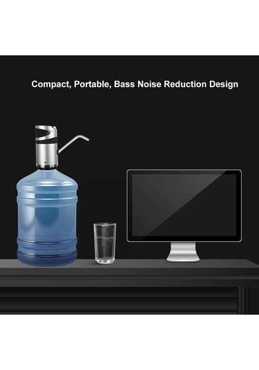 Leezsing Otomatik Elektrikli Su Pompası Dağıtıcısı Galon Şişe İçme Anahtarı Usb Şarjlı İçme Suyu Pompası Ev Ofis İçin Diğer