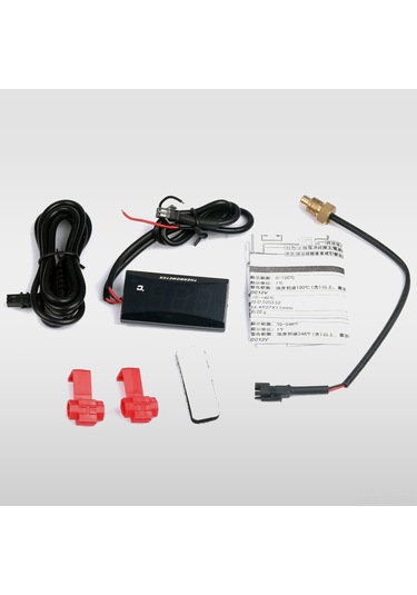 Xindoker Motosiklet Dış Sıcaklık Ölçer 0-120 C 32-248 F 12v Abs Ekranlı Jıs Standardı - Kırmızı Işık