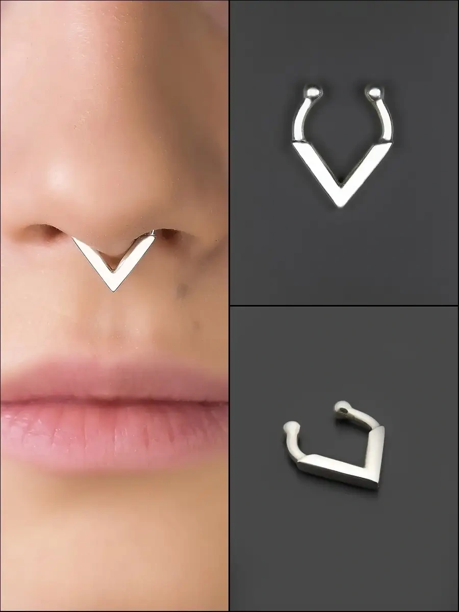 Markiz Septum Takı Taklidi, Koku İçin Gümüş 925 71448460 Gri